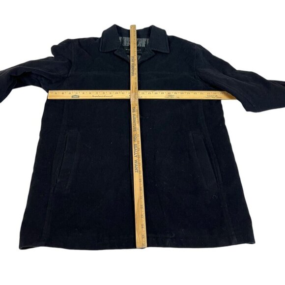 Mark New York Overcoat Gray Wool Blend Button Down Men's XL - Picture 8 of 8